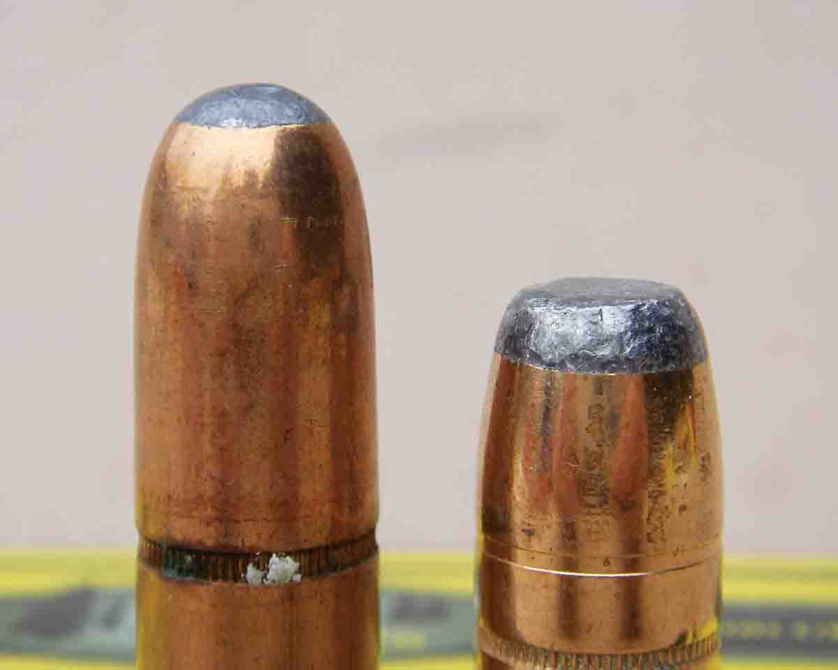 While roundnose bullets are often used in rifles with tubular magazines, when using heavy-recoiling cartridges such as the .450 Alaskan, Brian suggests sticking with flatnose designs.